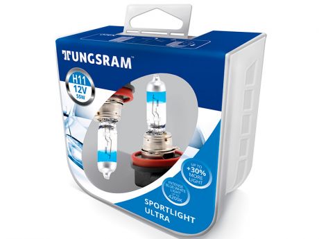 Лампа Tungsram H11 12V 55W PGJ19-2 Sportlight Ultra 2шт 53110SBU