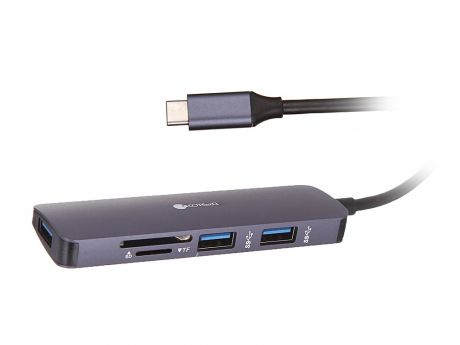 Карт-ридер COTEetCI 5 in 1 USB-C to USB 3.0x3 / SD / MicroSD MB1082