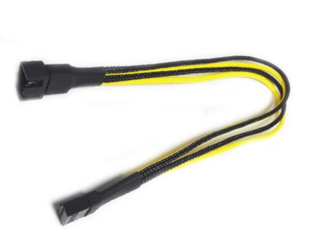 Аксессуар Удлинитель Nanoxia 4-pin PWM 30cm Black-Yellow NXPWV3ESG