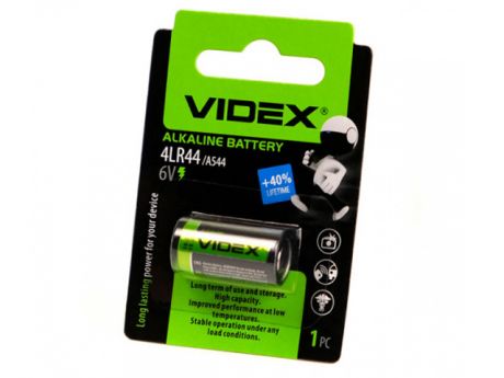 Батарейка 4LR44 - Videx 6.0V 1BL (1 штука) VID-4LR44