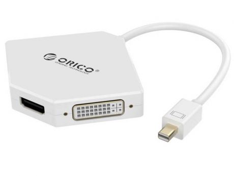 Аксессуар Orico Mini DP - VGA / DVI / HDMI DMP-HDV3S-WH