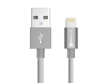 Аксессуар Media Gadget NL-002M USB - Lightning 1m Grey-Silver MGSNL002MS
