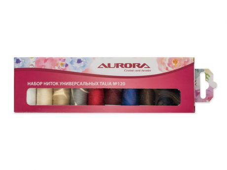 Набор ниток для швейных машин Aurora Talia №120 200м AU-1201