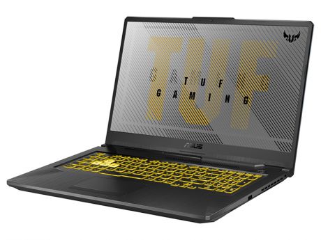 Ноутбук ASUS TUF Gaming A17 FX706IH-H7035T Fortress Grey 90NR03Y1-M01510 (AMD Ryzen 5 4600H 3.0GHz/8192Mb/512Gb SSD/nVidia GeForce GTX 1650 4096Mb/Wi-Fi/Bluetooth/Cam/17.3/1920x1080/Windows 10)