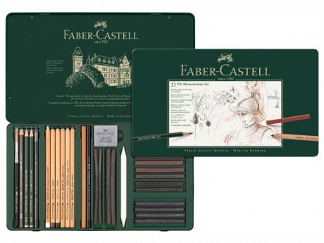 Набор художественный Faber-Castell Pitt Monochrome 33 предмета 112977