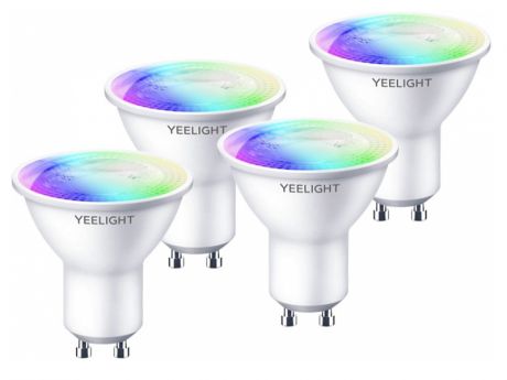 Лампочка Xiaomi Yeelight LED Smart Bulb Multicolor GU10 4шт YLDP004-A