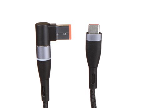 Аксессуар Baseus Zinc Magnetic Series Lenovo Laptop Charging Cable Type-C to DC Square Port 100W 2m Black CATXC-U01