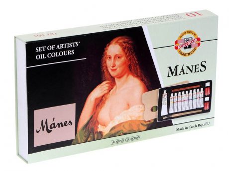 Краски масляные Koh-i-Noor Manes 9 цветов по 16ml + белила 16160100000