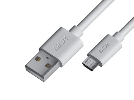 Аксессуар GCR USB - MicroUSB 1m White GCR-53231