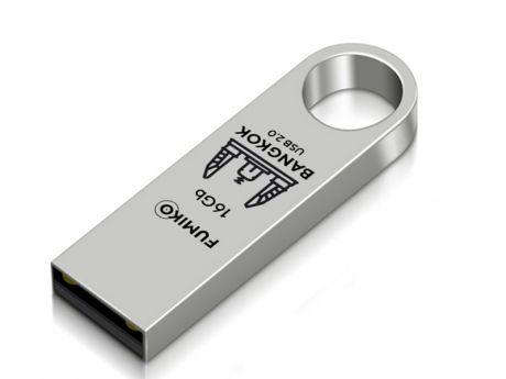 USB Flash Drive 16Gb - Fumiko Bangkok USB 2.0 Silver FBK-03