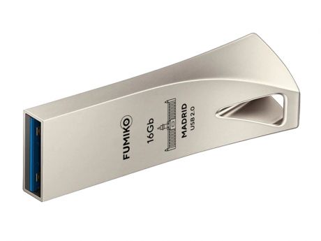 USB Flash Drive 16Gb - Fumiko Madrid USB 2.0 Silver FMD-03