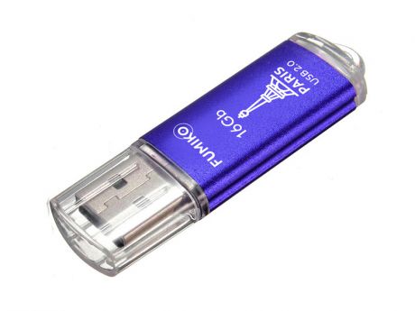 USB Flash Drive 16Gb - Fumiko Paris 16Gb USB 2.0 Blue FU16PABLUE-01