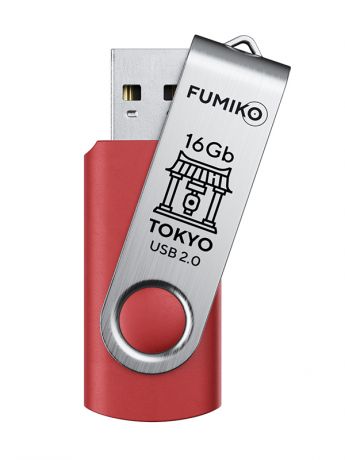 USB Flash Drive 16Gb - Fumiko Tokyo USB 2.0 Red FU16TORED-01 / FTO-13