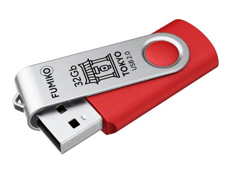 USB Flash Drive 32Gb - Fumiko Tokyo USB 2.0 Red FU32TORED-01 / FTO-14