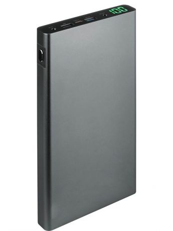 Внешний аккумулятор Qumo Power Bank PowerAid Note Smart 40000mAh Space Grey 24391 Выгодный набор + серт. 200Р!!!
