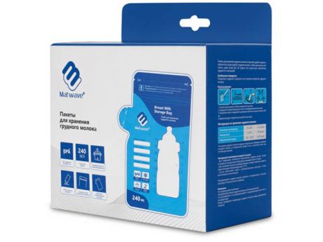 Пакеты для хранения грудного молока Matwave 25шт Light Blue 05.4503-25