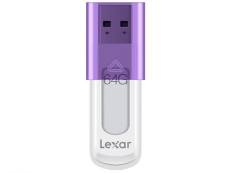 USB Flash Drive 64Gb - Lexar JumpDrive S50 Purple-White LJDS50-64GABEU