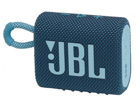 Колонка JBL Go 3 Blue Выгодный набор + серт. 200Р!!!