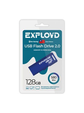 USB Flash Drive 128Gb - Exployd 580 EX-128GB-580-Blue