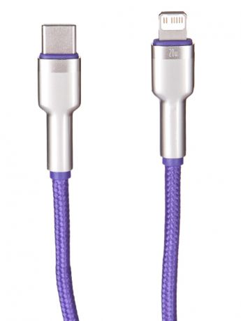 Аксессуар Baseus Cafule Series Metal Data Cable Type-C - Lightning PD 20W 1m Purple CATLJK-A05