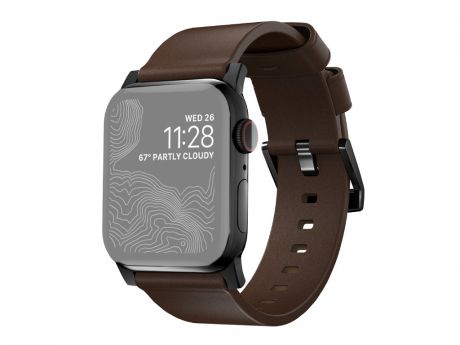 Аксессуар Ремешок Nomad для APPLE Watch 44/42mm Active Strap Pro Leather Brown NM1A4MBNW0