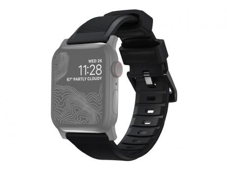 Аксессуар Ремешок Nomad для APPLE Watch 44mm/42mm Rugged Strap V2 Black-Black NM1A41BN00