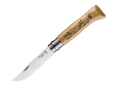 Нож Opinel Tradition Animalia №08 заяц 002333 - длина лезвия 85мм