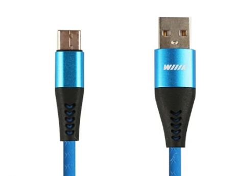 Аксессуар WIIIX USB - Type-C 1m Blue CB720-UTC-2A-10BU