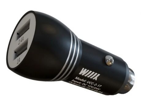 Зарядное устройство WIIIX 2xUSB Black UCC-2-17