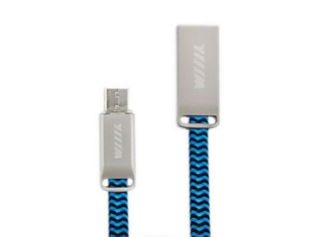 Аксессуар WIIIX USB - MicroUSB 1.2m Blue Silk CB955-2A-UMU-SK-12BU