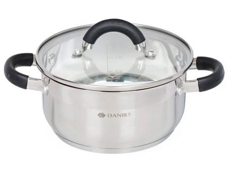 Кастрюля Daniks Турин 4.1L QS-1-22/GS-01413-22CA / 332346