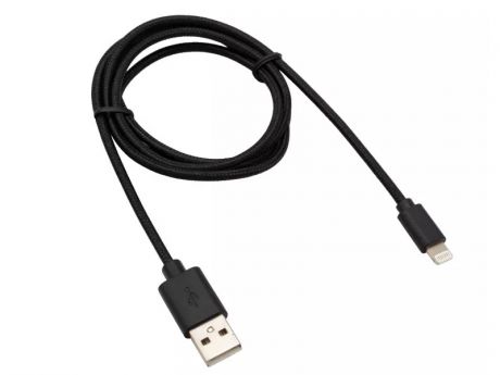 Аксессуар Rexant USB - Lightning 1m Black Nylon 18-7055