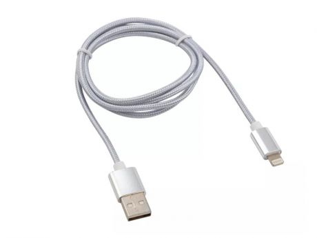 Аксессуар Rexant USB - Lightning 1m Silver Nylon 18-7051