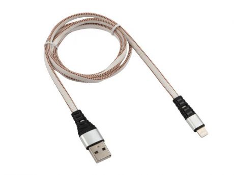 Аксессуар Rexant USB - Lightning 2.4A 1m White Nylon 18-7056