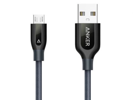 Аксессуар Anker Powerline+ Micro USB 90cm Grey A8142GA1