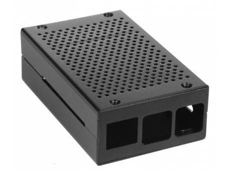 Корпус Qumo RS026 для Raspberry Pi 4B Aluminum Case Black