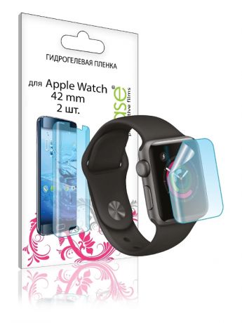 Аксессуар Гидрогелевая пленка LuxCase для APPLE Watch 42mm 0.14mm Front 2шт Transparent 86151