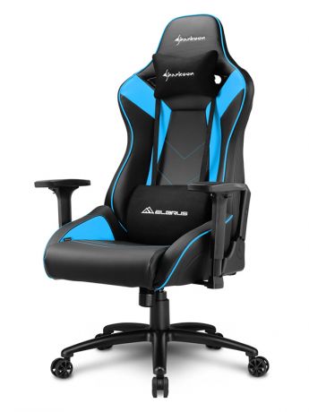 Компьютерное кресло Sharkoon Elbrus 3 Black-Blue