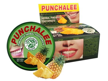 Зубная паста Punchalee Herbal Pineapple Toothpaste 25g 7674