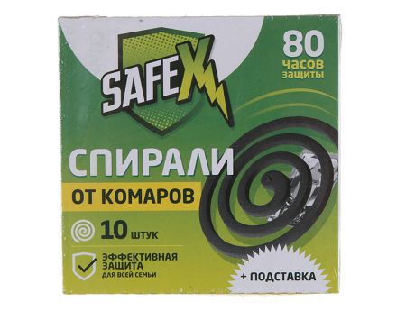 Средство защиты от комаров Safex 10шт 4026359 - спирали антимоскитные