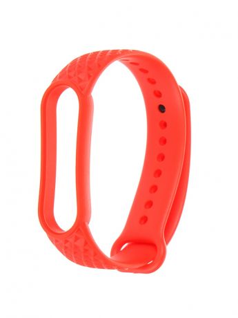 Aксессуар Ремешок Zibelino для Mi Band 5/6 Silicone Waffle Red ZBS-W-XIMB5-RED