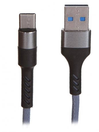 Аксессуар Maverick Textile & Metall C4 USB - USB Type-C 1.2m Grey ПSELAEP1883