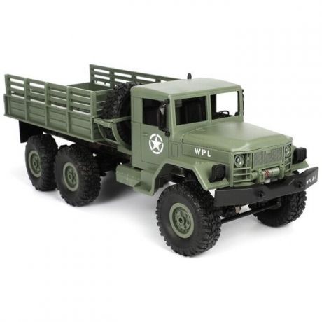 Радиоуправляемая машина WPL военный грузовик (зеленый) 6WD 2.4G 1/16 RTR - B-16-GREEN