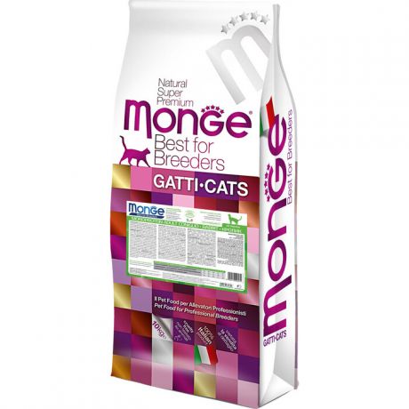 Сухой корм Monge PFB Monoprotein для взрослых кошек с кроликом 10 кг