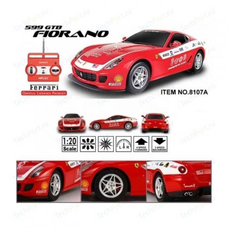 Радиоуправляемая машинка MJX Ferrari 599 GTB Fiorano масштаб 1-20 (8107A)