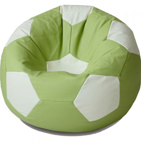 Кресло бескаркасное Mypuff Футбольный мяч грин экокожа ball-060-056