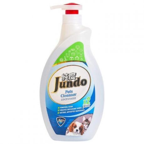 Гель для уборки Jundo концентрированный за дом-ми животными Pets cleanser с ионами серебра и коллагеном, 1 л