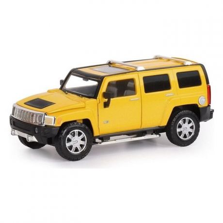 Машина Автопанорама Hummer H3, желтый, масштаб 1:24, свет, звук - JB1251127