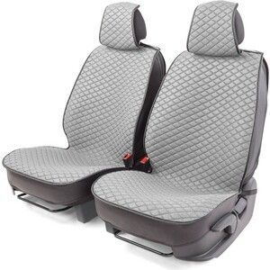 Накидки на передние сиденья CarPerformance Каркасные , 2 шт., fiberflax CUS-2032 GY