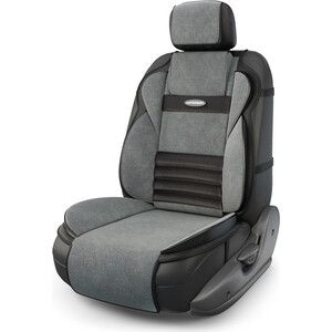 Накидки на передние сиденья AUTOPROFI анатомическая на сиденье Multi Comfort (велюр) MLT-320 BK/D.GY